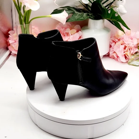 Nine West Yames Leather Pointed Toe Booties Size 8.5 - Picture 8 of 16